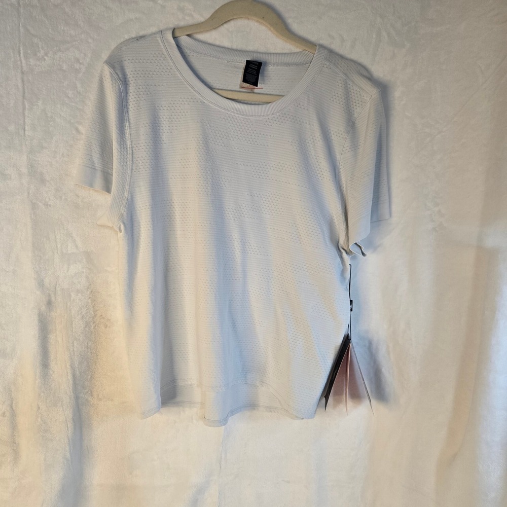 Spyder Active Women XL Grey Seamless PROWEB Quick Dry Reflective Training Top